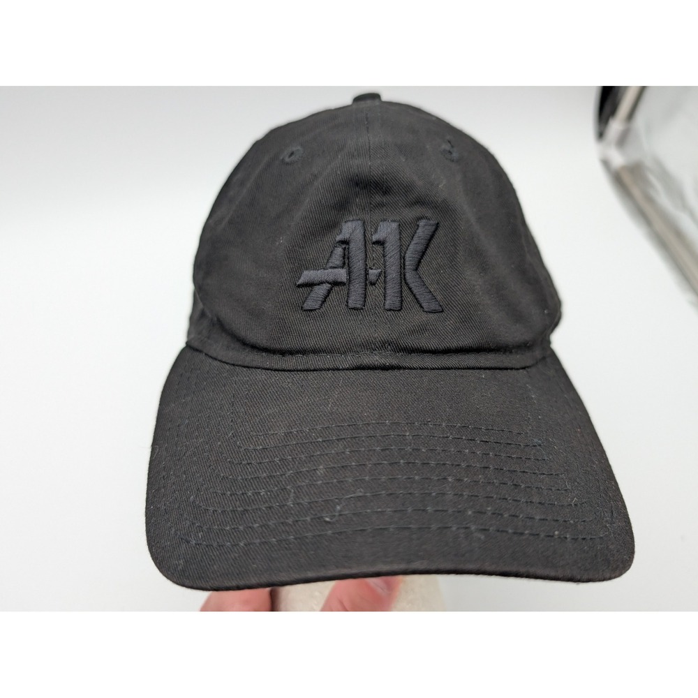New Era 9TWENTY Black AK Embroidered Logo Adjustable Strapback Hat NE201